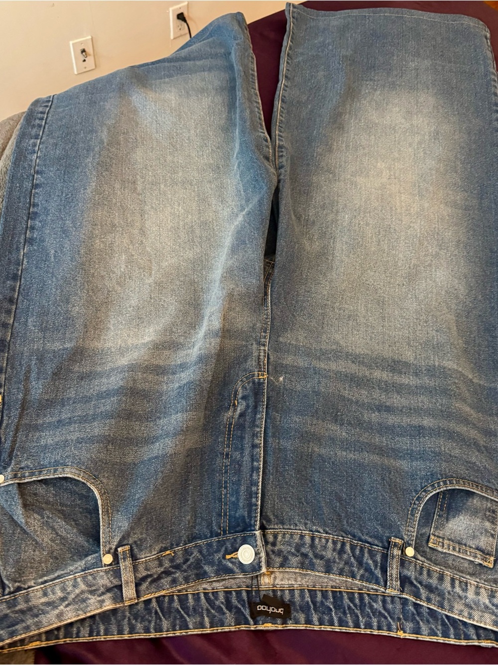 Boohoo Plus basics High Waist Super WideLeg Jeans size 20 NWT